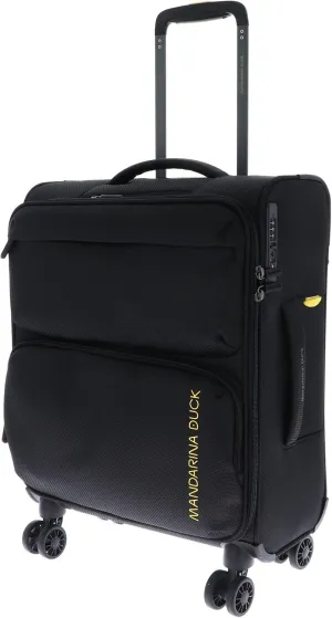 Mandarina Duck Trolley Cabin in Tessuto morbido, Black, M