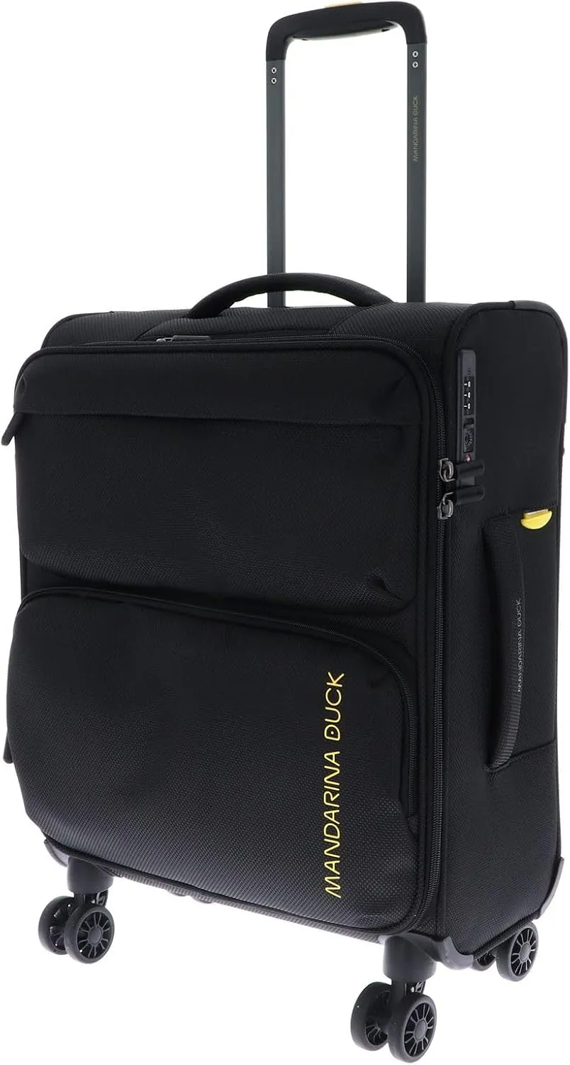 Mandarina Duck Trolley Cabin in Tessuto morbido, Black, M
