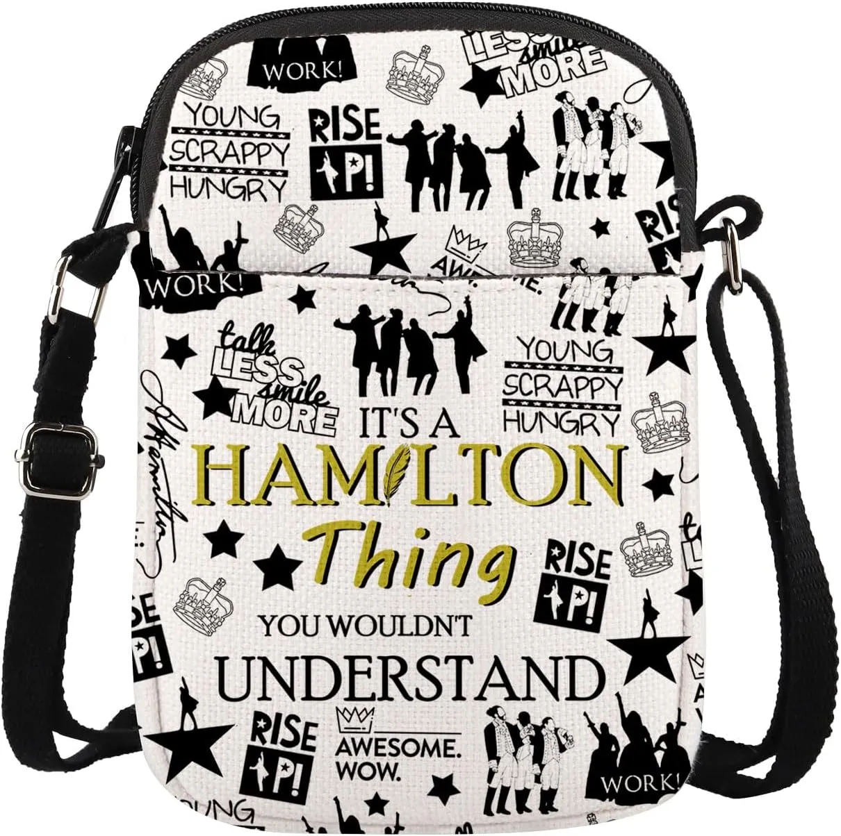 MAOFAED Musical Lover Gift, Musical Theatre Gift, Drama Teacher Gift, Crossbody Bag for Actress
