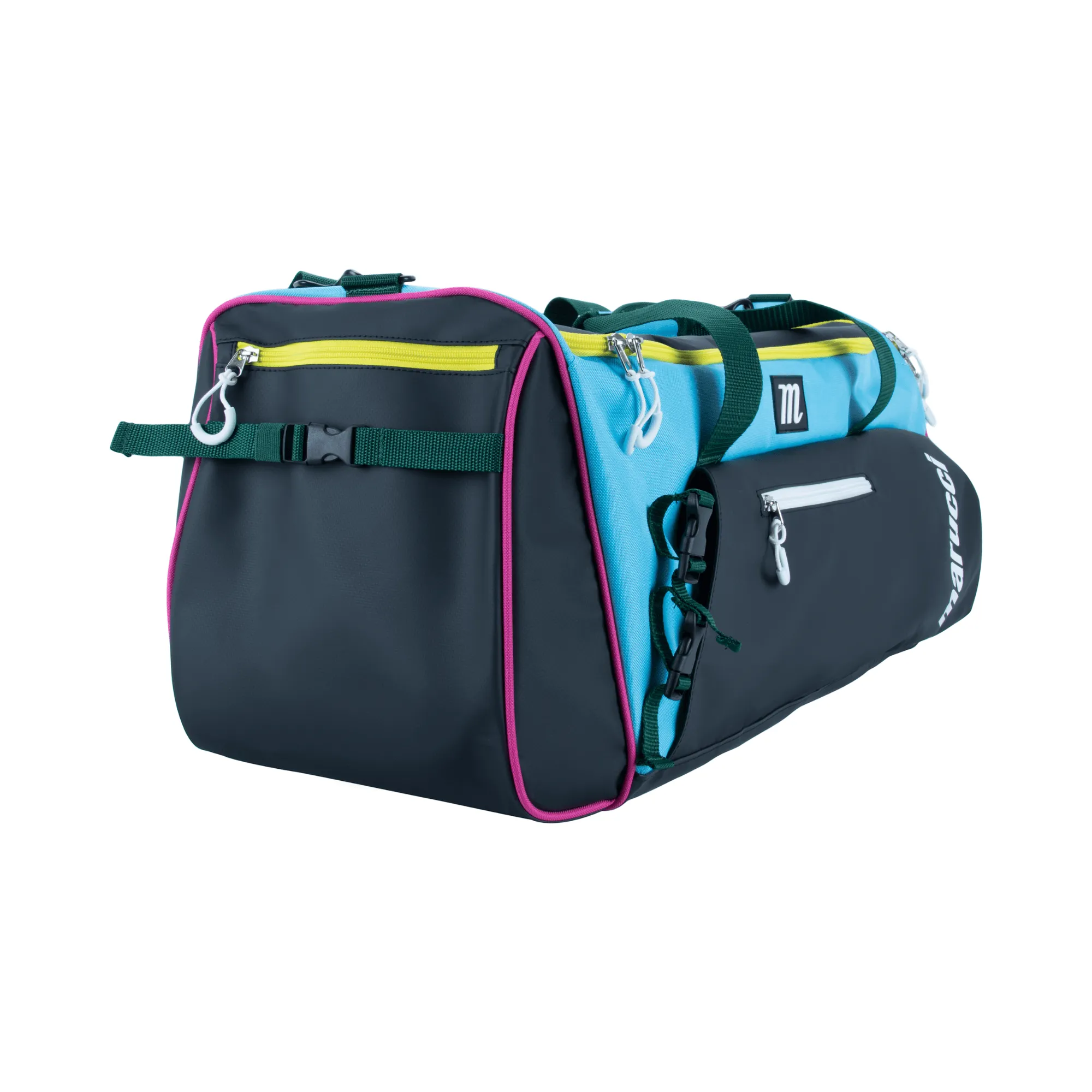 Marucci Pro Utility Duffel Bag V3 Black/Teal/Yellow
