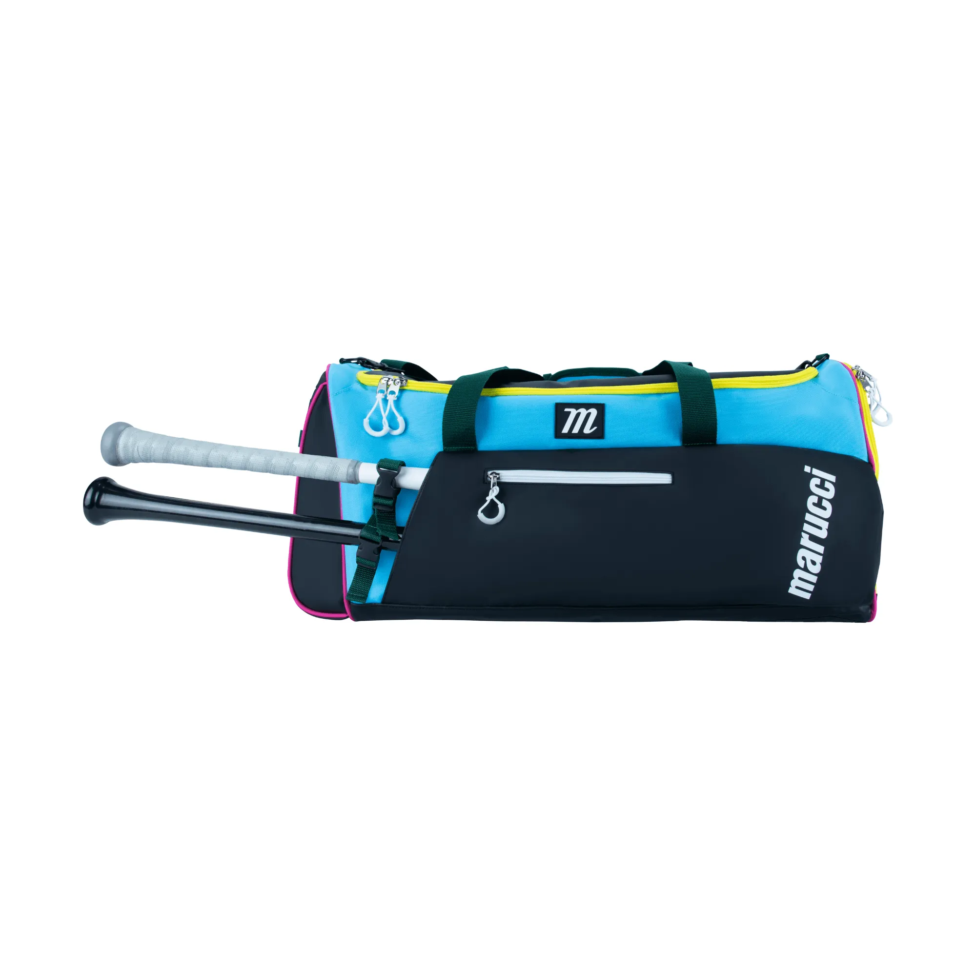 Marucci Pro Utility Duffel Bag V3 Black/Teal/Yellow