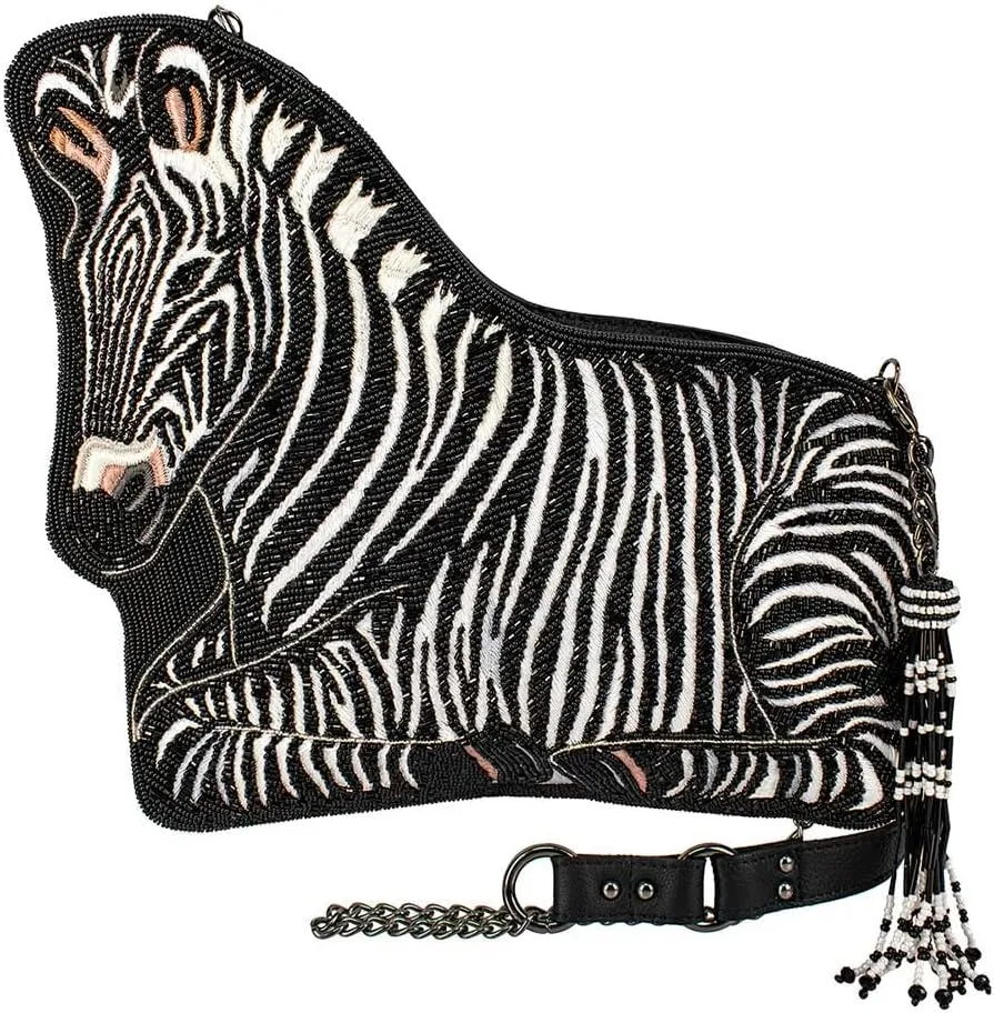 Mary Frances Roam Crossbody Zebra Handbag, Multi