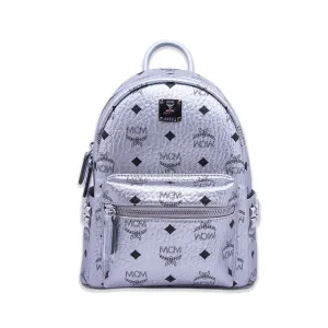MCM Backpack Berlin Silver