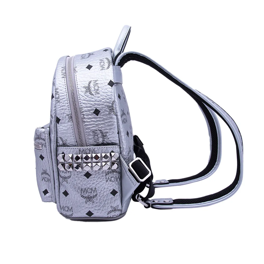 MCM Backpack Berlin Silver