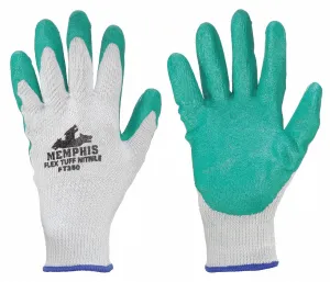 MCR SAFETY FlexTuff Nitrile Coated Gloves, Size S, ANSI Abrasion Level 6