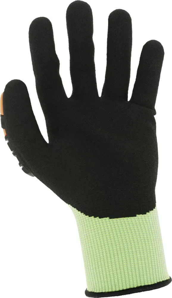 Mechanix Wear SpeedKnit M-Pact Hi Viz Work Gloves, 1 Pair - Impact and Abrasion Resistant, Cut Protection, Strong Grip Gloves, Touch Capable (Green, Large)