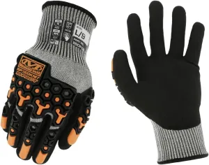 Mechanix Wear SpeedKnit M-Pact Work Gloves, 1 Pair - Impact and Abrasion Resistant, Cut Protection, Strong Grip Gloves, Touch Capable (Gray, Medium)