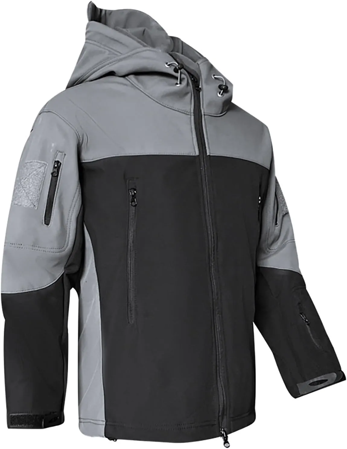 Men Rain Jacket Waterproof Breathable Lightweight Raincoat with Drawstring Hood for Outdoor Travel Hiking Windbreaker
