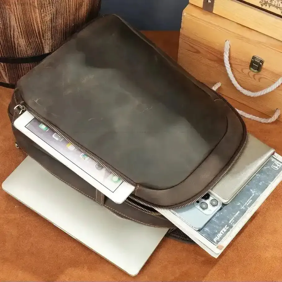 Men's Genuine Leather Laptop Bag