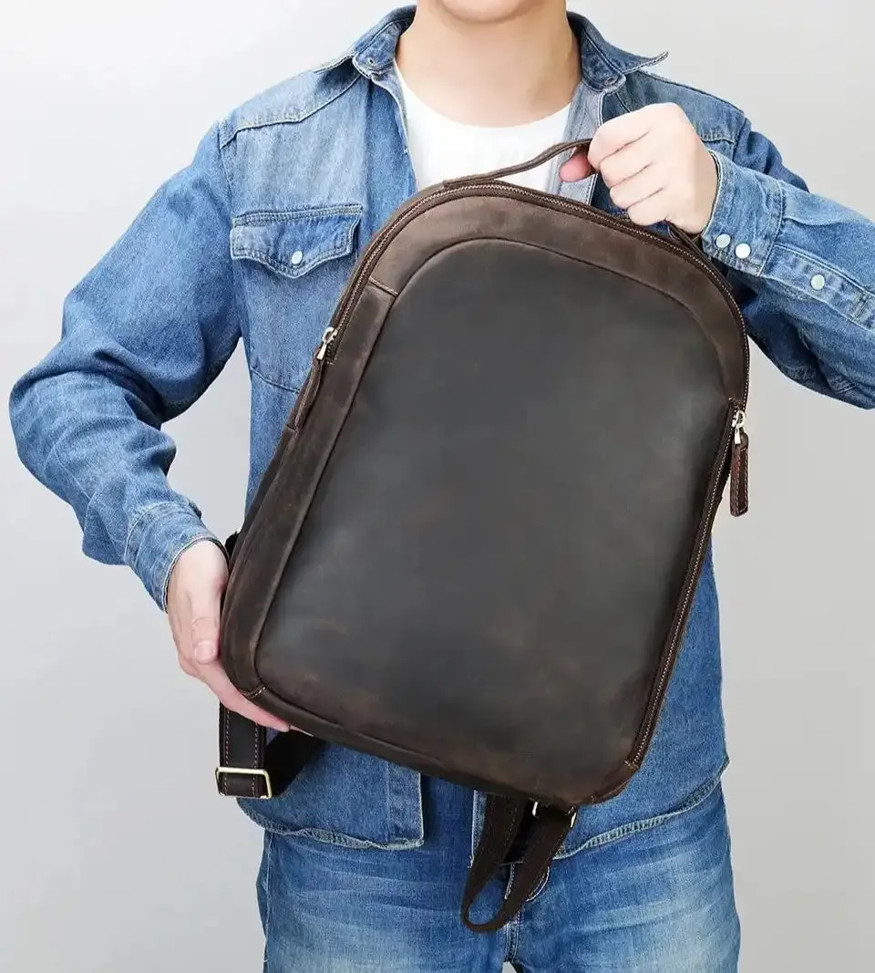 Men's Genuine Leather Laptop Bag