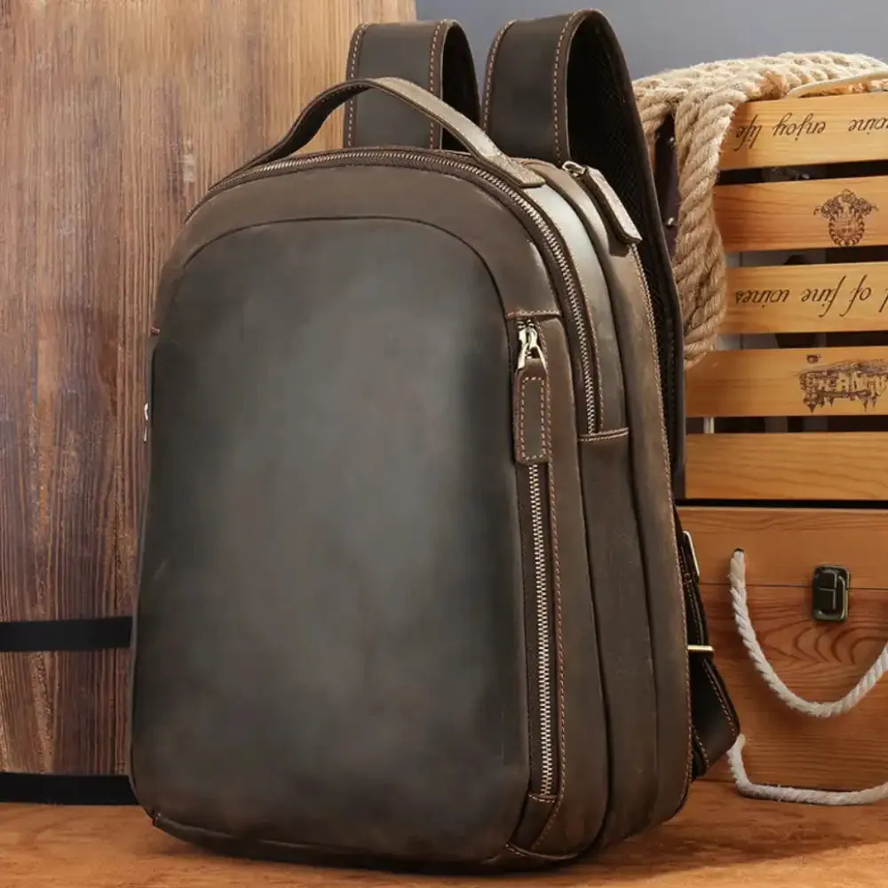 Men's Genuine Leather Laptop Bag