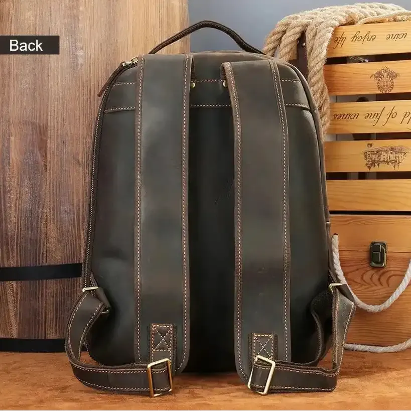 Men's Genuine Leather Laptop Bag
