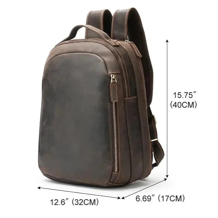 Men's Genuine Leather Laptop Bag