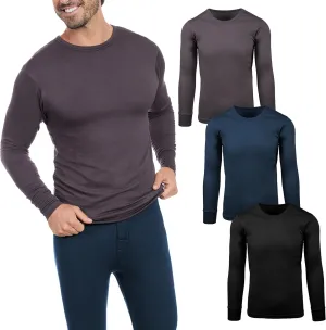 Mens Long Sleeve Thermal Shirts | Base Layer Shirts Cold Weather -Multi Pack