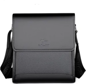 Mens multi-functional abrasion resistant crossbody bag, business casual, single shoulder bag, fashion style backpack (black, small)