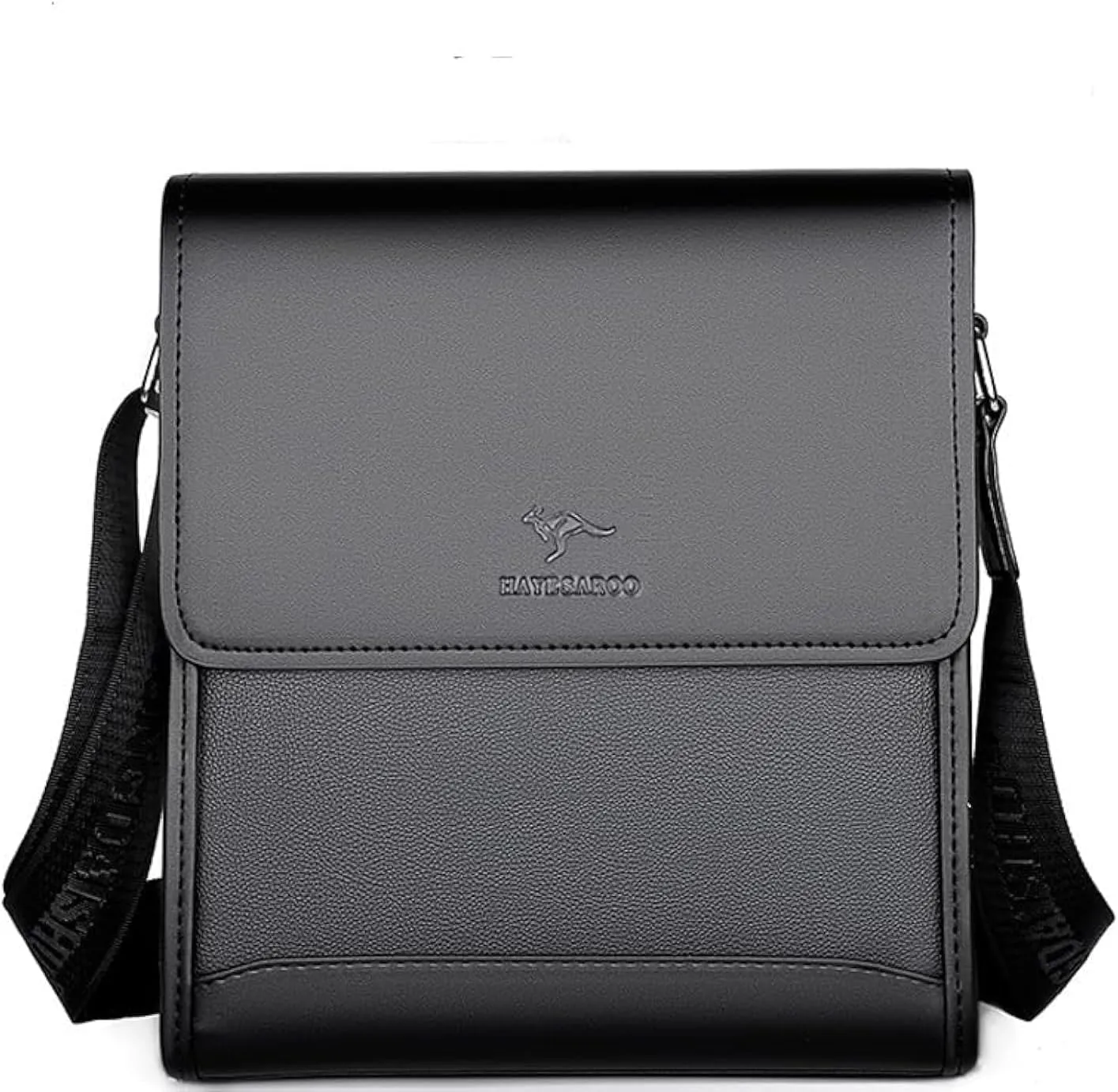 Mens multi-functional abrasion resistant crossbody bag, business casual, single shoulder bag, fashion style backpack (black, small)