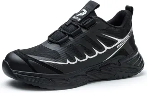 Men's Stylish Steel - Toe Safety Shoes, Breathable, Anti - Static & Abrasion - Resistant, Perfect for Factory and Logistics Staff