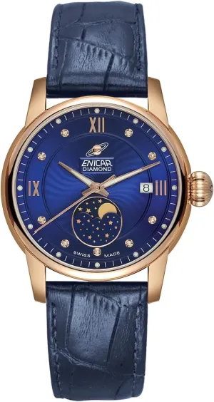 Men's Swiss Automatic Moon Phase Watch (Model No.: 3180-50-365PTZ)