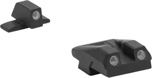 Meprolight Mepro FT Green Bullseye Rear Sight - Fiber-Optic Day/Night Sight, Tritium Powered Pistol Optic, No Battery Required, Fits Most Holsters