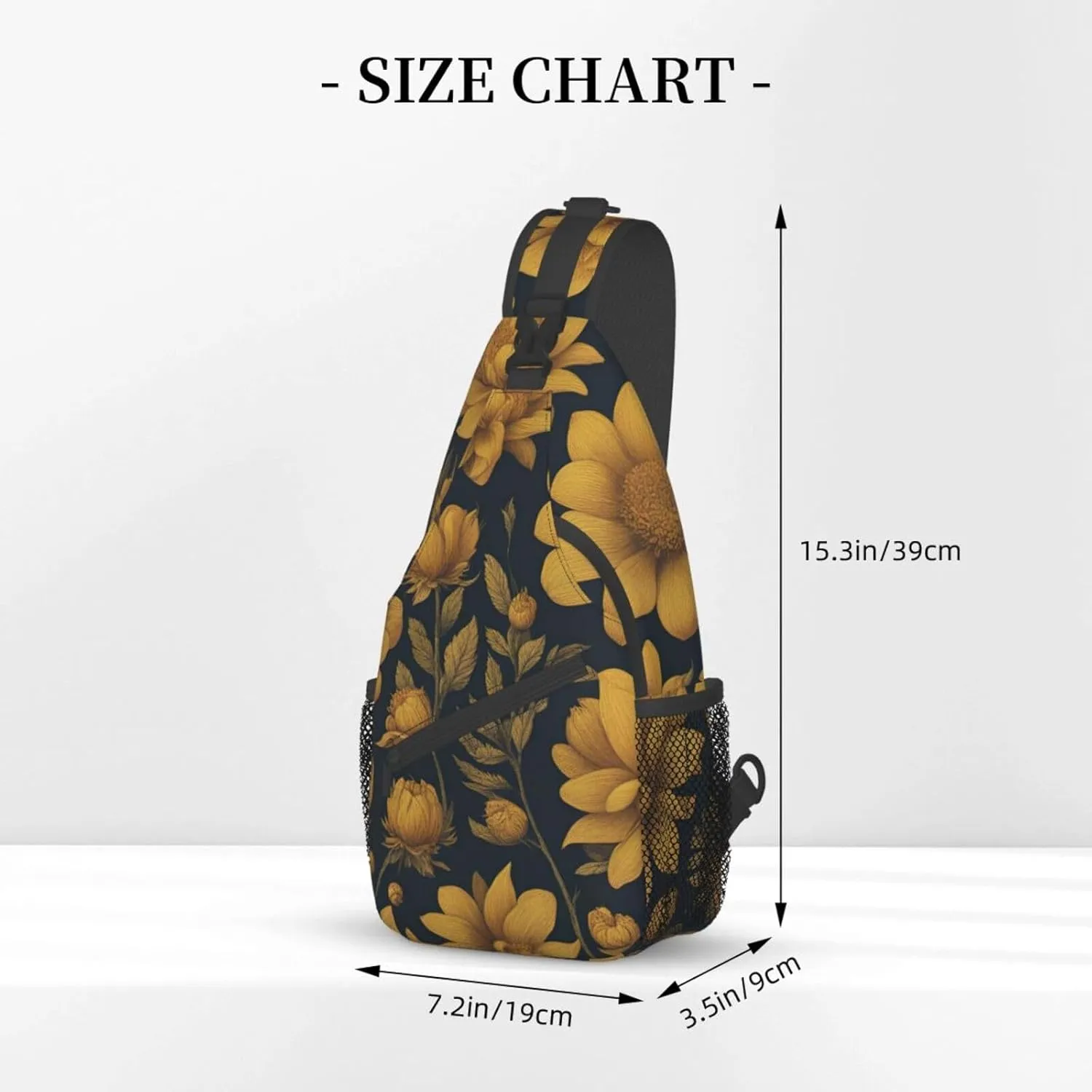 Merry Christmas Cute Snowman 1 Printed Canvas Sling Bag Crossbody Backpack, Hiking Daypack Chest Bag For Women Men