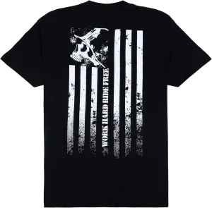 Metal Mulisha Work Hard Ride Free Tee, Black