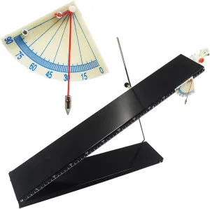 Metal Ramp Car Model Adjustable Height Pulley Physical Mechanics Teaching Tool with Scale Metal Plate for Classrooms Science Educational Tool