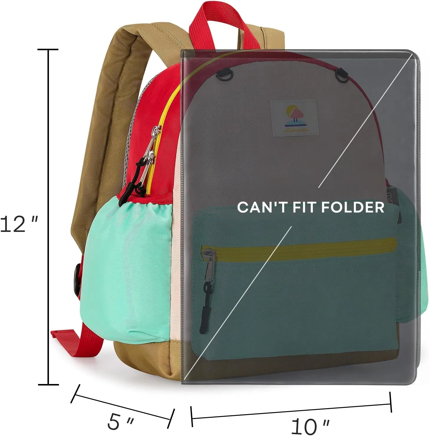 mibasies Toddler Backpack for Girls 2-4: Preschool Backpack for Girls - Kids Toddler Bookbag
