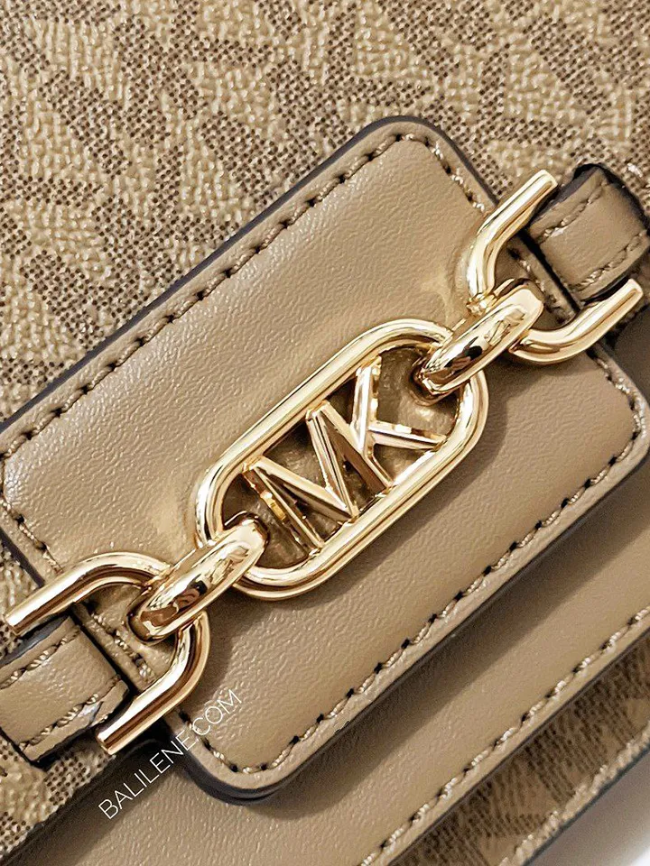 Michael Kors Heather Extra-Small Logo Crossbody Bag Husk