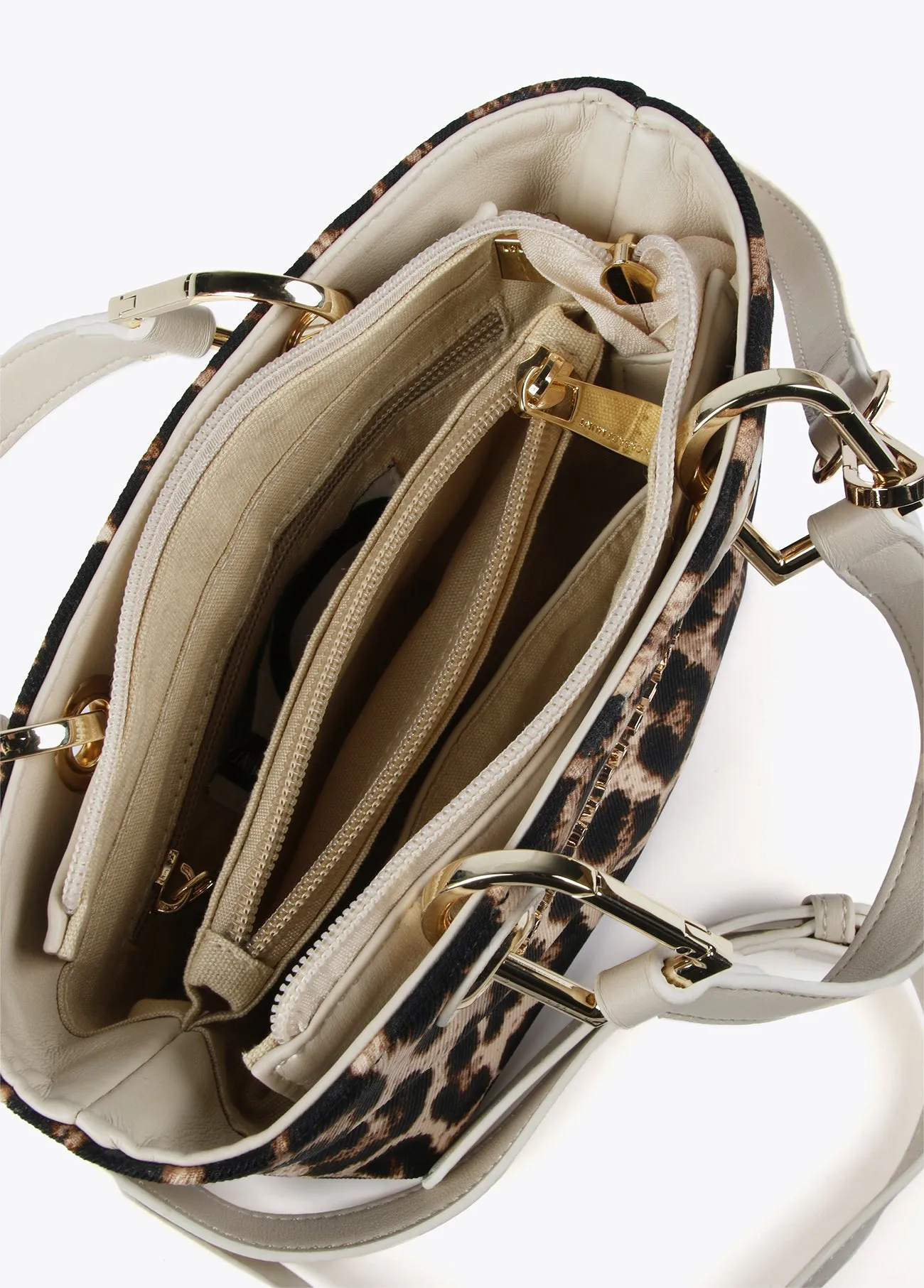 Mini animal print tote bag
