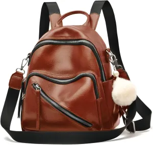 Mini Backpack for Women Cute Vegan Leather Backpack Purse Convertible Shoulder Bag