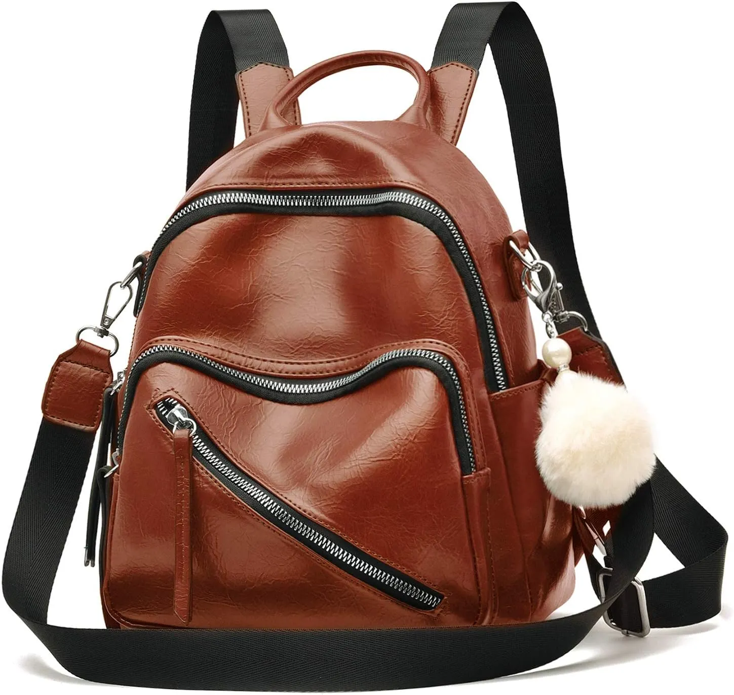 Mini Backpack for Women Cute Vegan Leather Backpack Purse Convertible Shoulder Bag