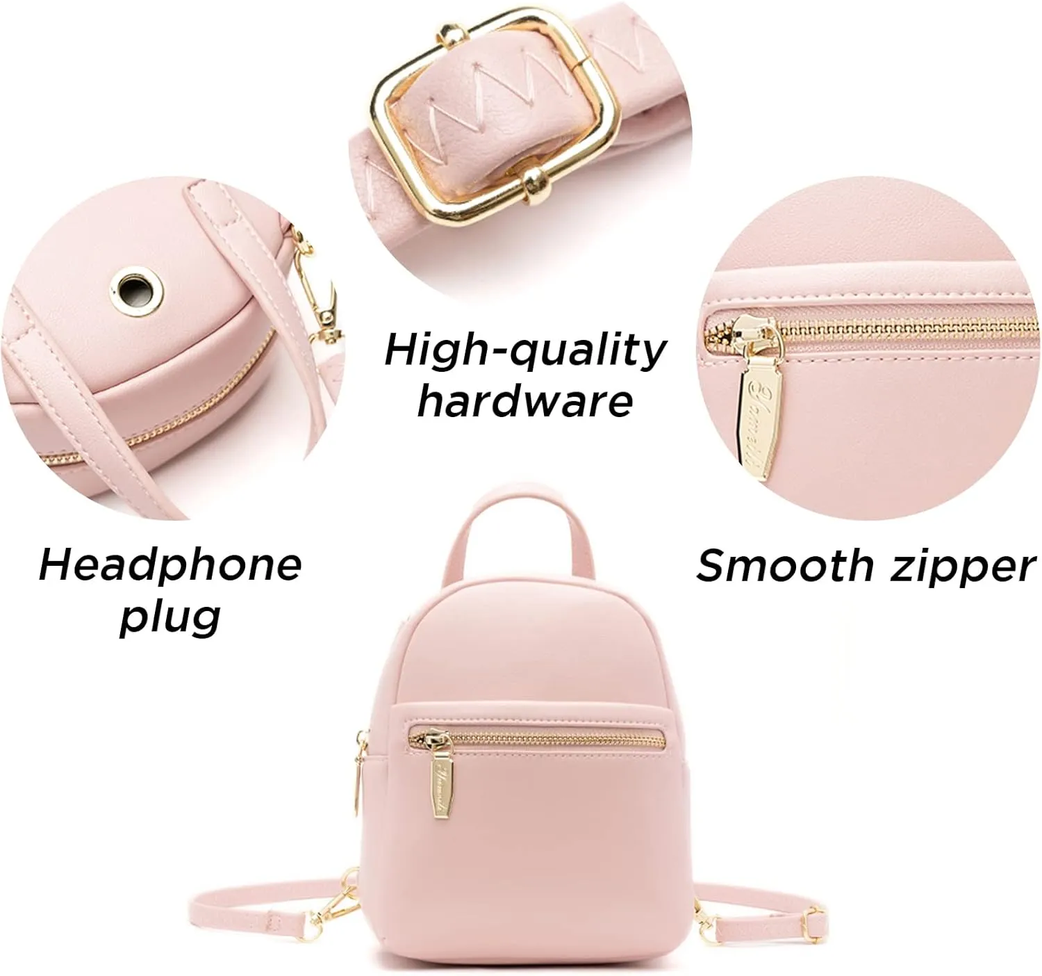 Mini Backpack Purse for Girls Teenager Cute Leather Backpack Women Small Shoulder Bag Handbags