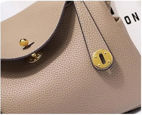 Mini Handbag Leather Pebbled Shoulder Crossbody Bag Lychee Grain Leather Bag Lychee Leather Bag