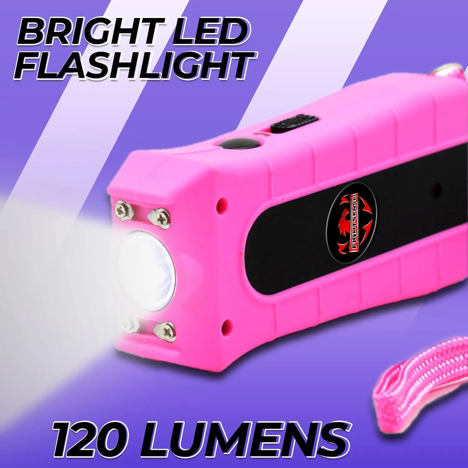 Mini Stun Gun & Pepper Spray Combo Pack for Self Defense - Extremely Powerful Stun Gun with Flashlight