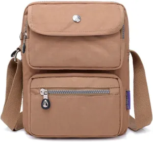 MINTEGRA Crossbody Bag for Women Multi Pockets Shoulder Messenger Purse Nylon Waterproof Cosmetic Bag
