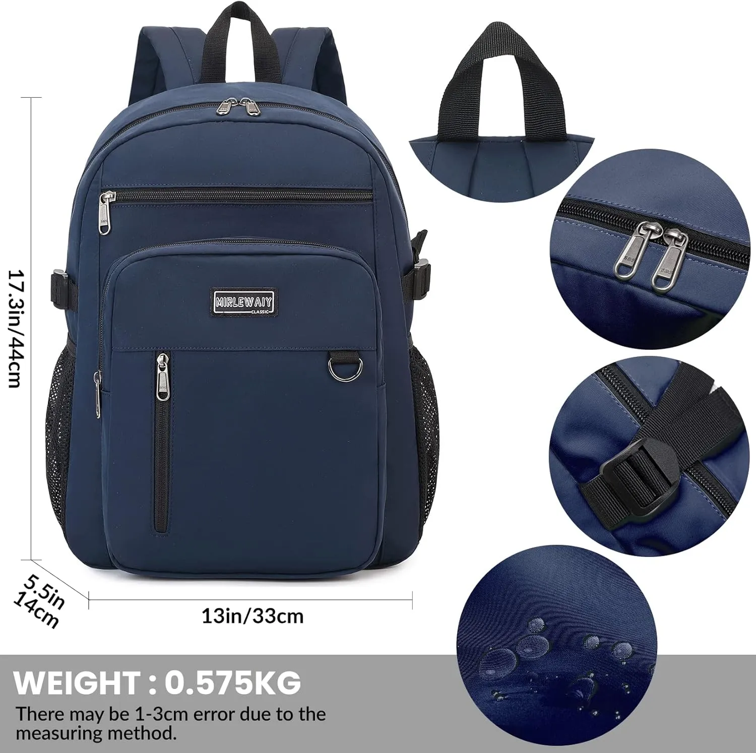 MIRLEWAIY Classical School Backpack Lightweight Bookbag Casual Daypack Travel Work Bag For Teenagers College Girls boys