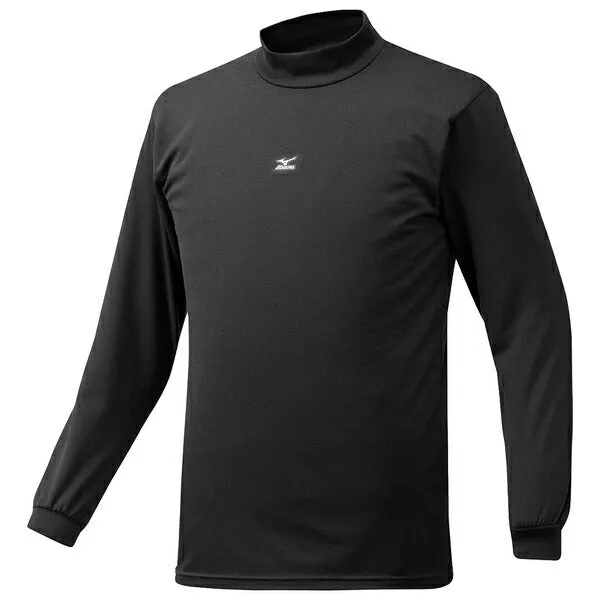 MIZUNO Baseball Undershirt, Long Sleeve, Top, High Neck, Breath Thermo, Heat Generating, Softball 12JA6P13