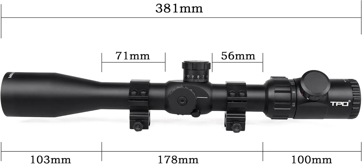 MK 4-16X50/6-24X50 Hunting Rifle Scope 30mm Tube Red/Green/Blue Illuminated Reticle SFP Riflescope w/Side Parallax Adjustment