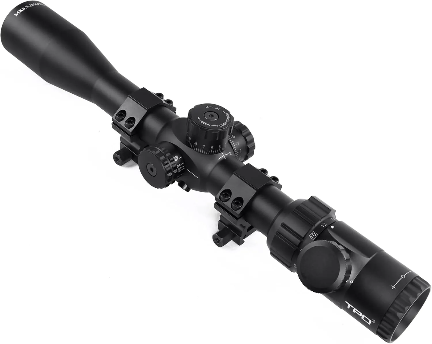 MK 4-16X50/6-24X50 Hunting Rifle Scope 30mm Tube Red/Green/Blue Illuminated Reticle SFP Riflescope w/Side Parallax Adjustment