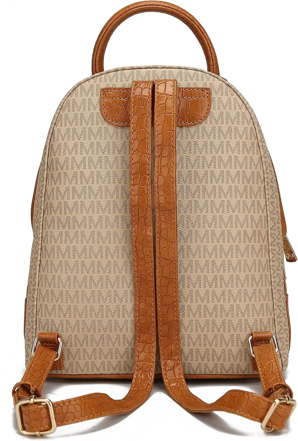 MKF Collection Backpack for Women, Signature Vegan Leather Top-Handle Travel bag Carry on Backpack Bookbag