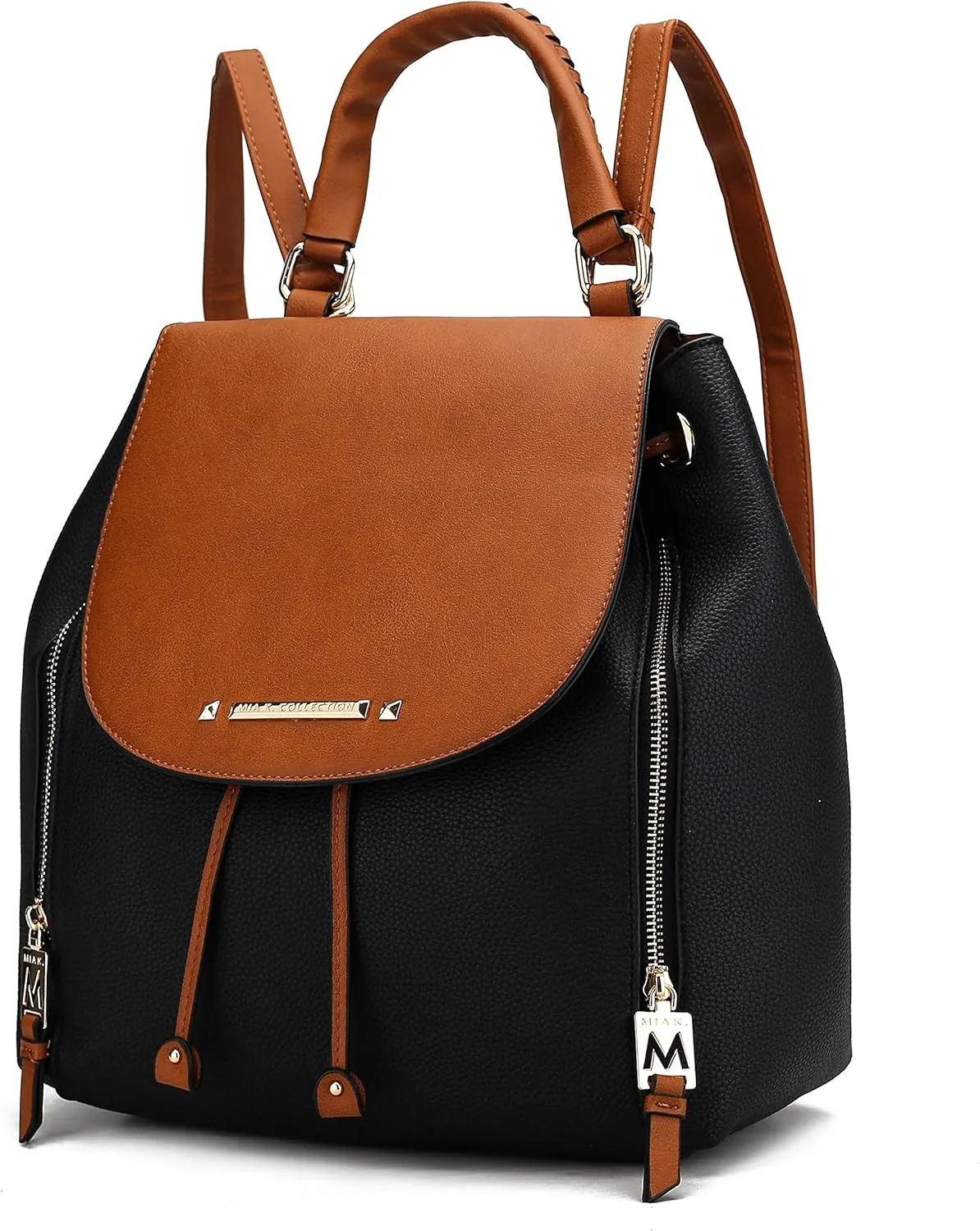 MKF Collection Backpack for Women Vegan Leather Bookbag Top Handle Bag Lady Fashion Pocketbook Travel bag by Mia k
