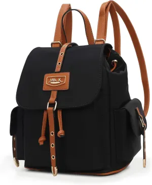 MKF Collection Travel Backpack for Women, Nylon Top Handle Travel bag Roomy Daypack Carry on Backpack by Mia K
