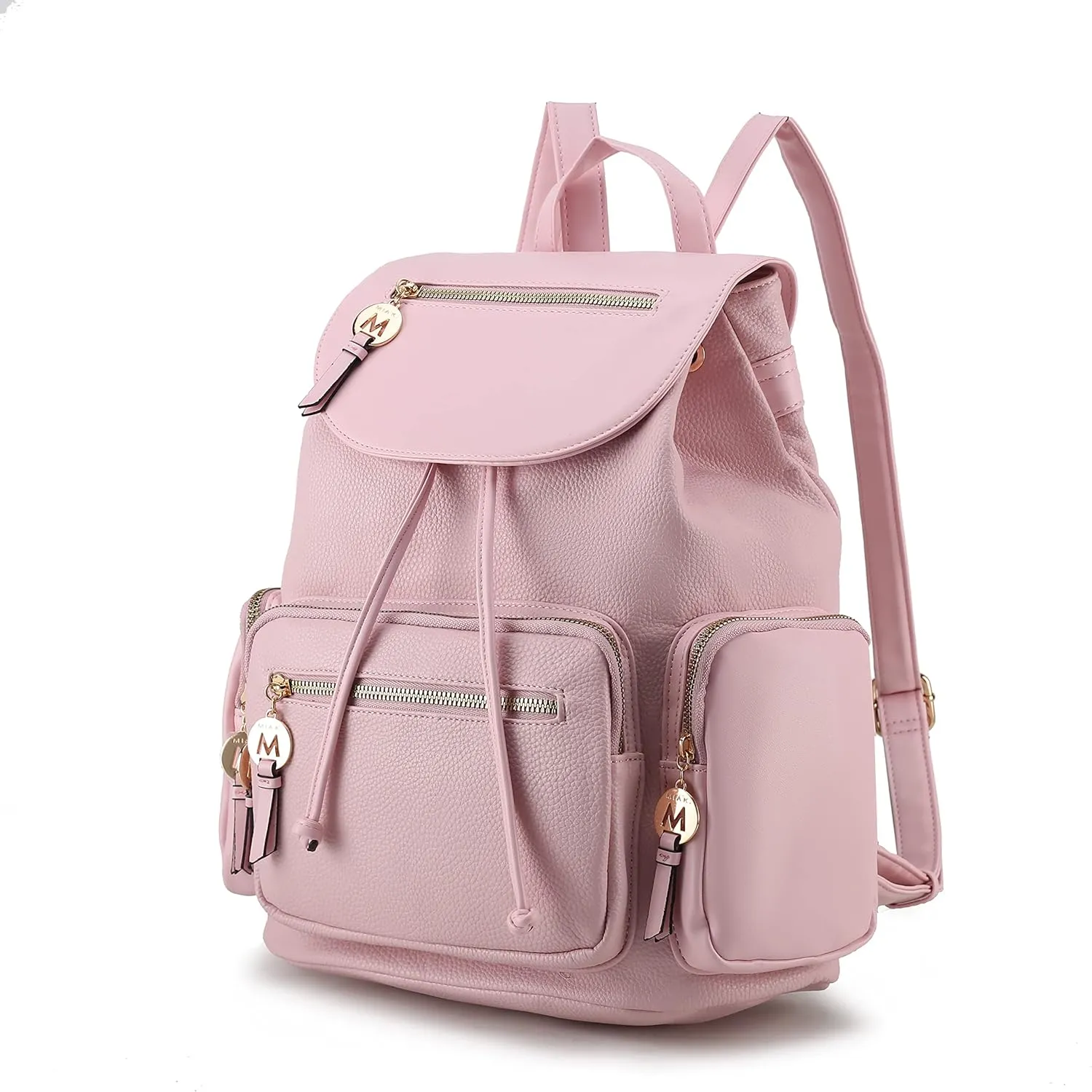 MKF Collection Women Backpack, Vegan Leather Top-Handle Handbag Ladies Daypack Bookbag by Mia k