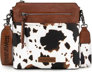 Montana West Crossbody Bag for Women Multi Pocket Cross Body Bag Purses with Guitar Strap