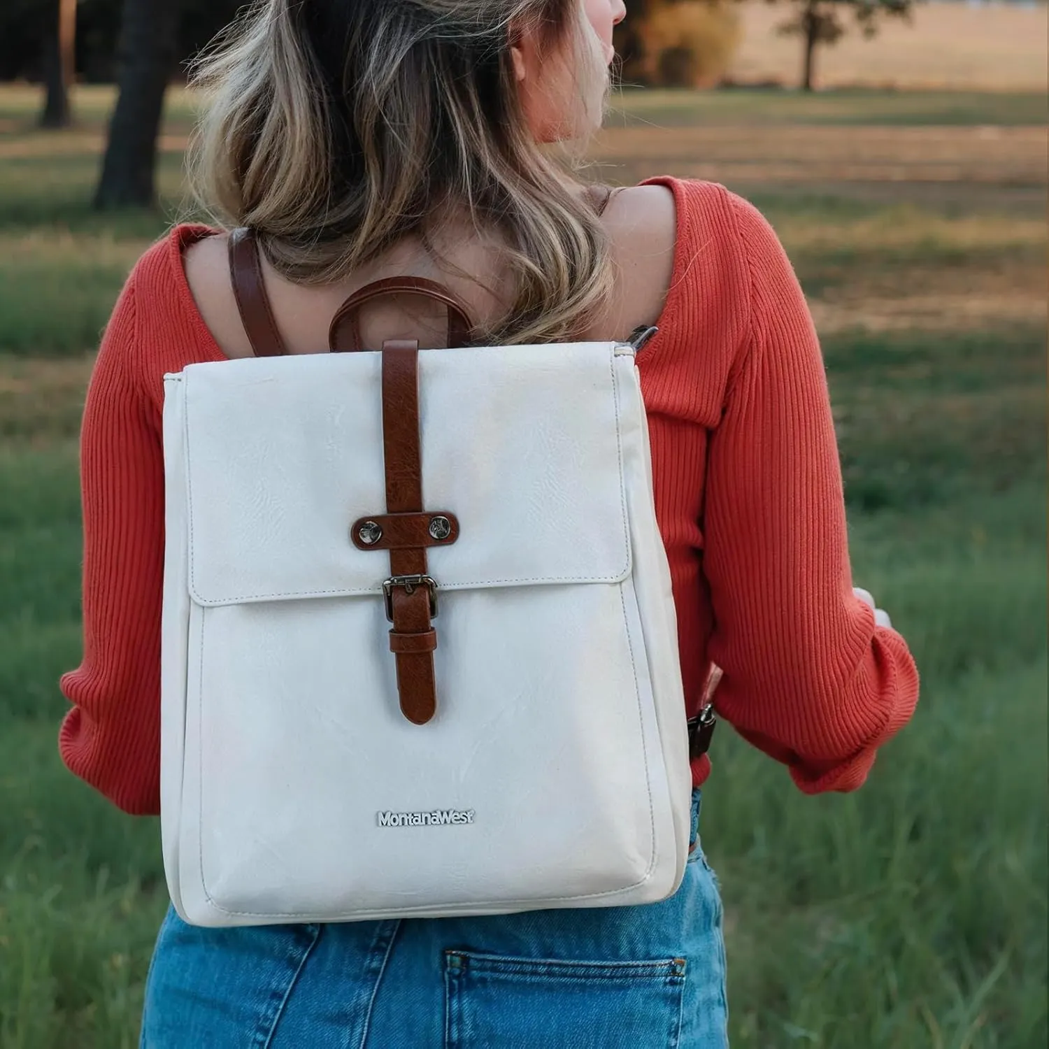 Montana West Medium Backpack Purse for Women Casual Convertible Crossbody Backpack for Travel Work