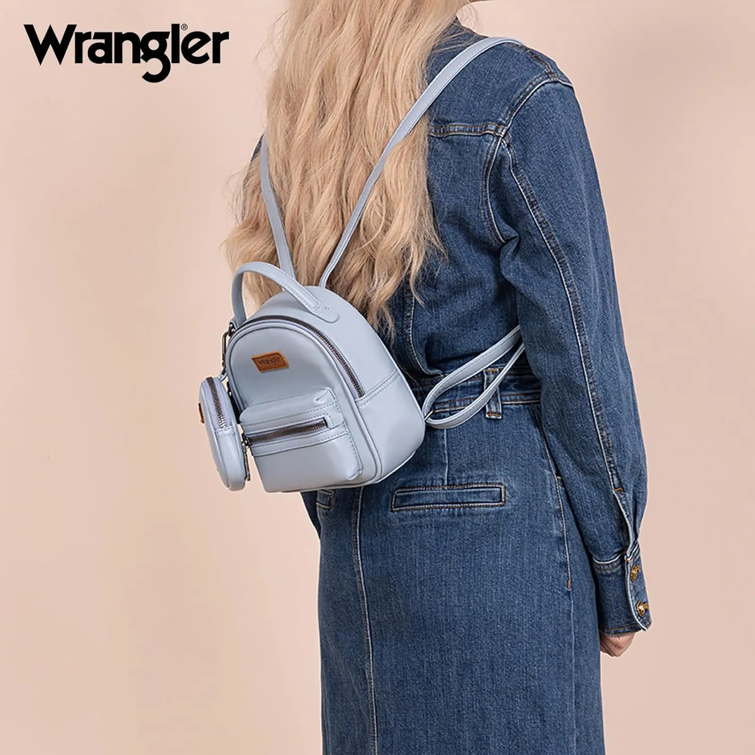 Montana West Wrangler Mini Backpack Purse for Women with a Detachable Coin Pouch