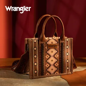 Montana West Wrangler Southwestern Print Small Canvas Tote/Crossbody