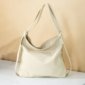 Mortella Ivory Italian Leather Satchel Handbag