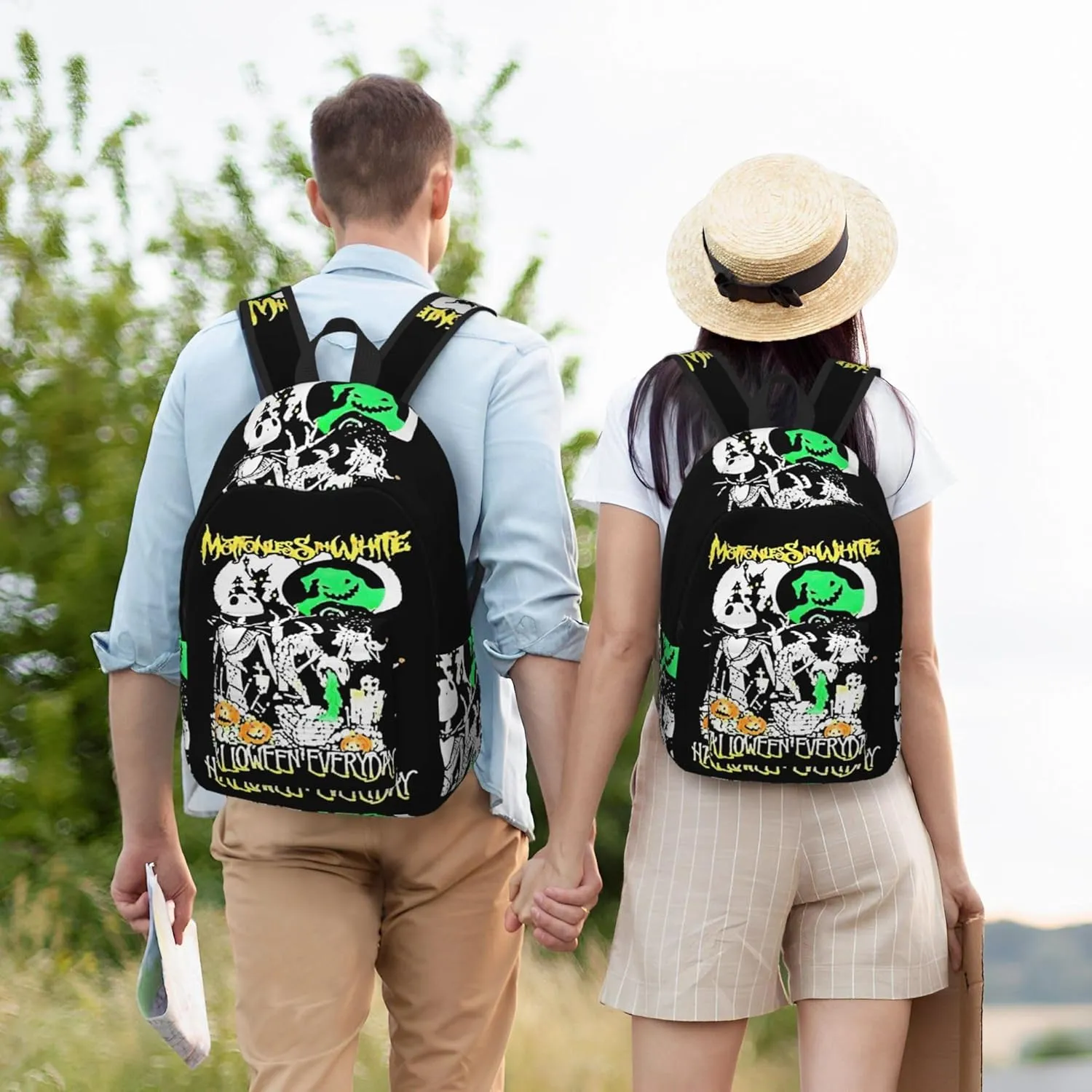 Motionless Rock In White Casual Backpack Large Lightweight Travel Bag Classic Laptop Daypack Men Women Backpack Medium