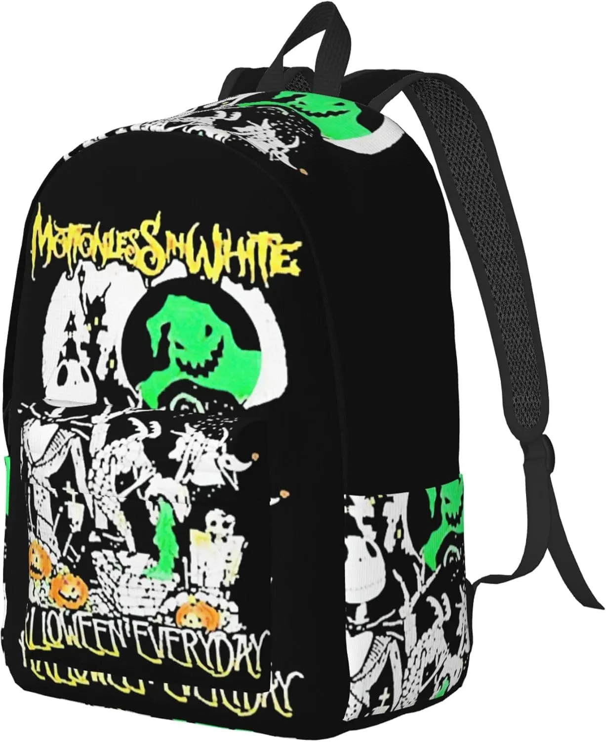 Motionless Rock In White Casual Backpack Large Lightweight Travel Bag Classic Laptop Daypack Men Women Backpack Medium